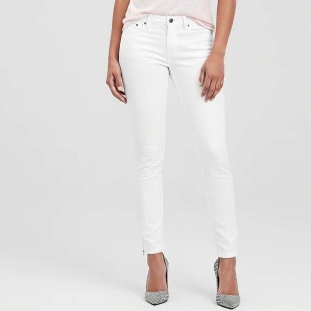 Banana Republic Premium Denim Women’s Skinny Jeans Size 27 White/Off-White